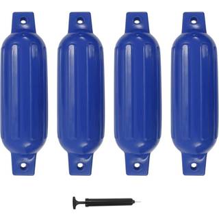 fendere til båd 4 stk. 41x11,5 cm PVC blå
