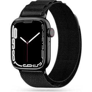 Apple Watch Series Ultra 2/Ultra/10/9/8/SE (2022)/7/SE/6/5/4/3/2/1 Tech-Protect Nylon Pro-rem - 49mm/46mm/45mm/44mm/42mm - Sort