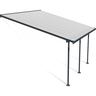 Palram - Canopia Feria terrasseoverdækning 4x4,2 m, antracitgrå - 540-142