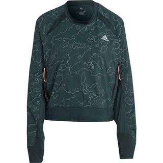 adidas XCity Cover Up - Vindtæt Løbejakke, Reflekser, Lynlåslommer, Str. XS, Grøn, Dame