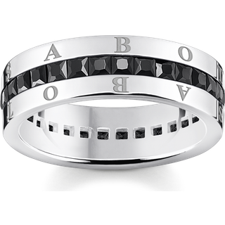 Thomas Sabo TR2361-643-11 Silber-Ring mit Schwarzen Steinen