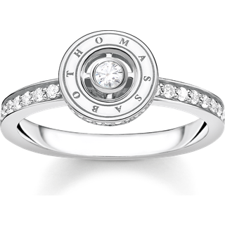 Thomas Sabo TR2255-051-14 Silberring für Damen Kreis mit Weißen Steinen