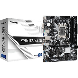 ASRock B760M-HDV/M.2 D4 Bundkort - Intel B760 - Intel LGA1700 socket - DDR4 RAM - Micro-ATX