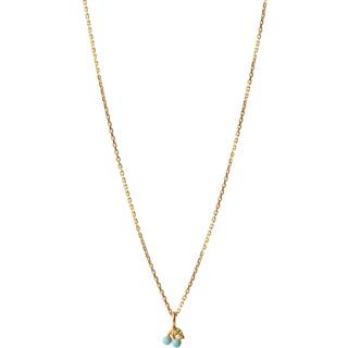 Enamel Cherry Grass Halskæde 18 kt. Forgyldt Sølv N70GM - Dame - 925 Sterling Silver