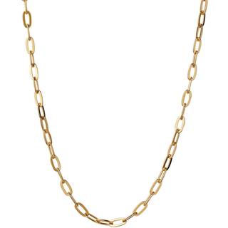 Stine A Big Chunky Pendant Chain, Forgyldt sølv