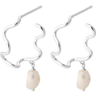Small Bay Sterling Sølv Øreringe fra Pernille Corydon med Baroque Ferskvandsperle