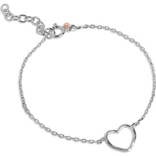 Enamel - Organic Heart armbånd i sølv m hjerte**