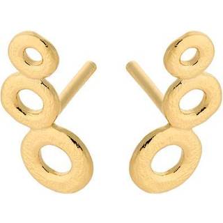 Triple Circle Earsticks Forgyldt Sølv Øreringe fra Pernille Corydon