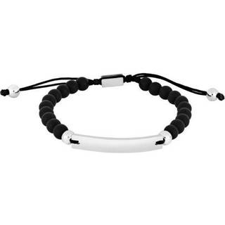 Son of Noa sort onyx armbånd med stål, 19-25 cm