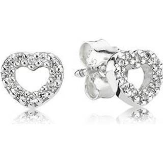 Pandora Hjerte Ørestikker i Sterling Sølv 290528CZ