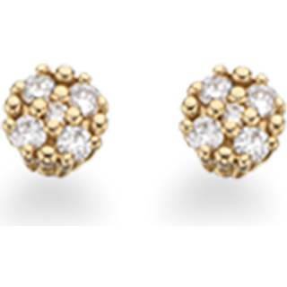 Scrouples Ørestikker i 14 Karat Guld med Brillanter 0,10 Carat W/SI