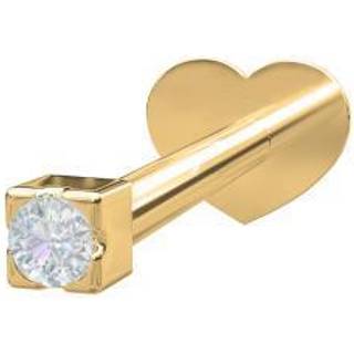 Nordahl Andersen Pierce52 14 Karat Guld Ørering med Diamant 0,004 Carat TC/VS1
