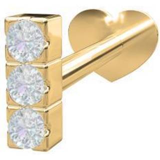 Pierce52 14 Karat Guld Ørering fra Nordahl Andersen med Brillanter 0,012 Carat TC/VS1