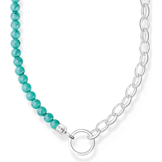Thomas Sabo KE2188-404-17-L45v Halskette für Charms Silber und Türkisfarbene Beads