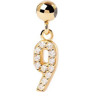 PDPaola CH01-001-U Charm-Anhänger Ziffer 9 vergoldet