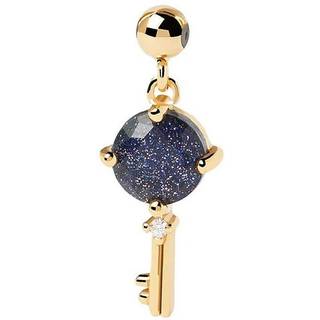 PDPAOLA The Key Charm Vedhæng 18 kt. Forgyldt Sølv CH01-025-U - Dame - 925 Sterling Silver