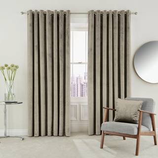 Helena Springfield Helena Springfield Natural Velvet Escala Curtains