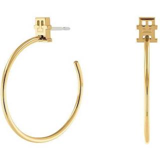 Gold-Plated Hoop Earrings