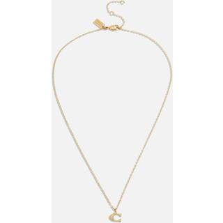 Coach Gold C Starter Necklace - 40cm