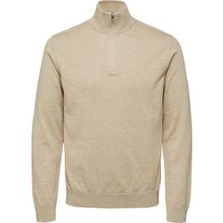 Bomuld Strik Med 1/2 Zip