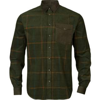 Härkila Kaldfjord corduroy check skjorte Willow green check M -