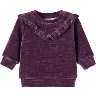 NAME IT Glimmer Velour Bluse Romane Hortensia