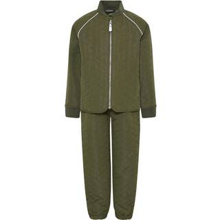 Color Kids Børne Termosæt - Dark Olive - 116