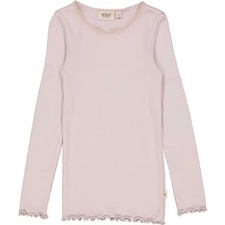 Wheat T-shirt Rib Lace Soft Lilac