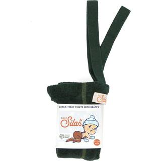 Silly Silas Teddy Strømpebukser Dark Forest Green 3-6 Months  Grøn  3-6 måneder  Unisex