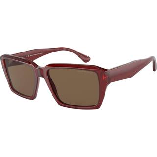 Emporio Armani EA4186 507573 58 Solbriller Mænd Rød - Transparent Shiny Red - 58mm