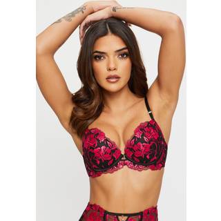 Ann Summers Ann Summers Black/Red Pad Balcony The Hero Non Pad Wired Bra