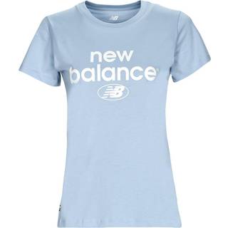New Balance Dame Basis Logo T-Shirt Lys Arktisk Grå