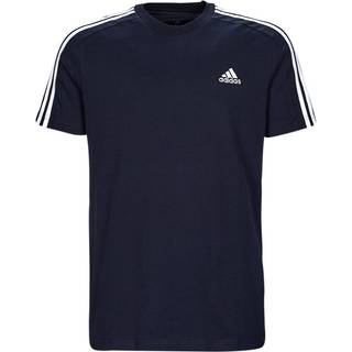 Essentials Single Jersey 3-Stripes T-shirt - Legend Ink / White