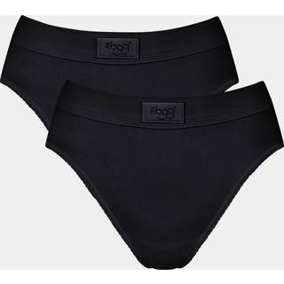 Sloggi Double Comfort 2-Pack tai trusse, sort, Størrelse: 44, Dame