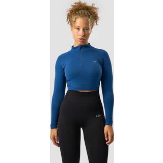 Define Seamless Cropped 1/4 Zip Dark Navy