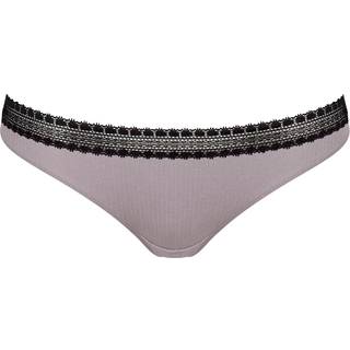 Sloggi 2-pak GO Ribbed Brazilian - Black/Grey - X-Small