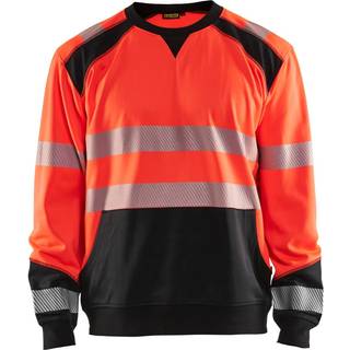 Blåkläder 3541 High Vis Sweatshirt / High Vis Sweatshirt - 2XL - High Vis Rød/Sort