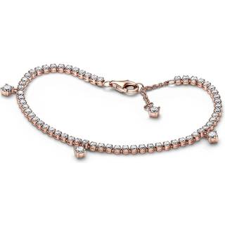 Pandora Rose Gold Sparkling Drops Tennis Bracelet - 18cm