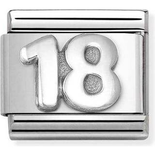 Nomination Oxidised Special Birthday Charm - 18 - Silver