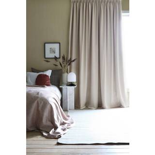 Mimou Blackout Hotel Curtain 290x250 Cm nat - Gardinlængder Polyester Sand - WIS9612