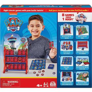 Paw Patrol Games HQ Board Games for Kids Checkers Tic Tac Toe Memory Match Bingo Go Fish Card Games Paw Patrol Leget?j til b?rnehaver i alderen 4