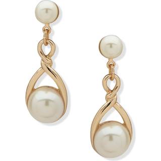 Anne Klein Simulated Pearl Drop Earrings - J78417