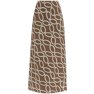 Valentino Chain-print maxi skirt - brown - XXXS