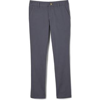 Fransk toastpiger Justerbar talje Str?k twill lige benbukser (standard plus) lyng gr? 20