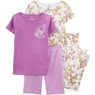 Carter's Girls '4 PC Cotton Pyjama (lila fjäril/Dreamer 4)