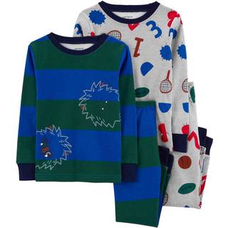 Carters 4-stykke sm?b?rn og baby drenges t?t fit bomuldspyjamas (Alphabet/Monster 3T)
