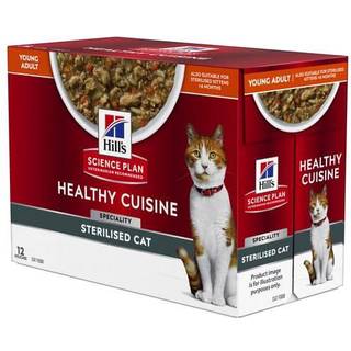 Hill's Science Plan Sterilised Cat Adult Healthy Cuisine Mixed wet 12x80 g