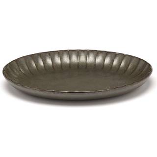 Serax Inku oval serveringsskål M 15,4x22 cm Green