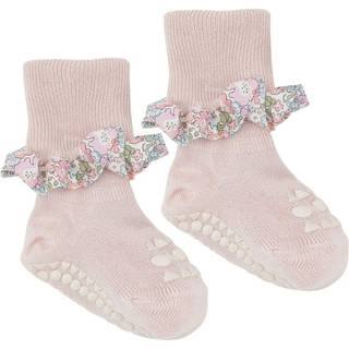 GOBABYGO Skridsikre Strømper - Liberty - Soft Pink / Michelle pink