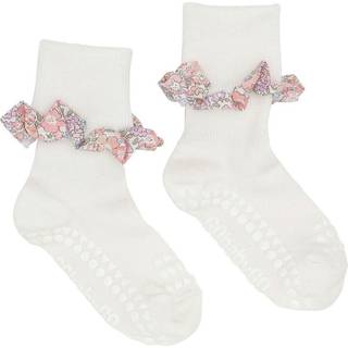 Gobabygo Offwhite/michelle Pink Bambusstrømper Liberty